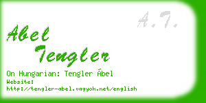 abel tengler business card